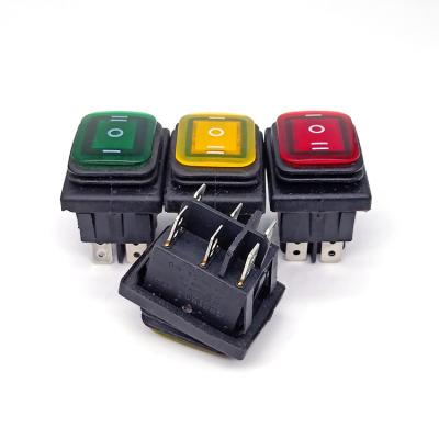 China Nylon/PA66/PC KCD3 T125 55 Pole Single Double Spray 3 Position Rocker Switch for sale