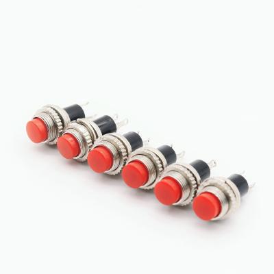 China Mini Plastic Push Button Metal Push Button Switch Auto-reset Normally Open And Normally Closed Switch for sale