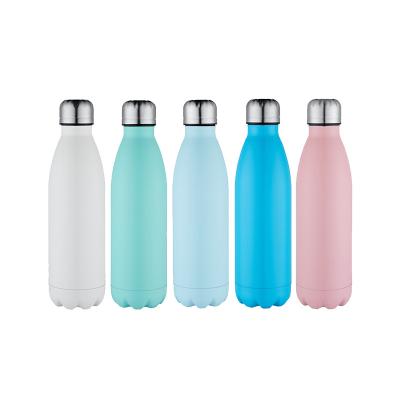 China PORTABLE Cola Shaped Double Wall Vacuum Flasks Insulated Stainless Steel Sports Cola Water Bottle for sale