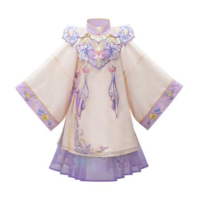 China Polyester Traditional Chinese Costumes For Children Ancient Clothing Dress Hanfu Girls Folk Opera Children for sale