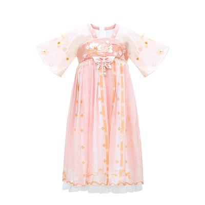 China Hanfu Dress Chinese Style Polyester Original Design, Fashionable And Western Antique Pink for sale