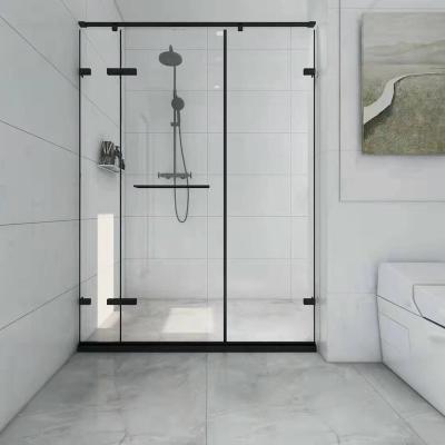 China New Design Modern Hotel Bathroom , 304 Stainless Steel Frameless Shower Room for sale