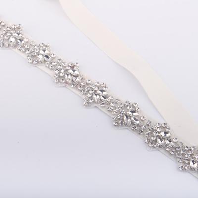 China Hot Selling ACRYL Wedding Rhinestones Applique Crystal Rhinestones Designs Bridal Sash for sale