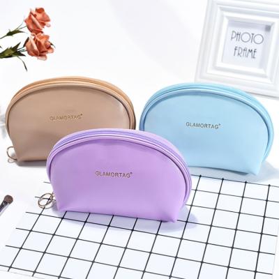 China Customized Clear Logo PVC Pouch Waterproof Shockproof Dustproof Pink Small Cosmetic Bag And Make Up Bag Cosmetic for sale