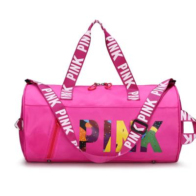 China 2020 Fashion Glitter Travel Overnight Bag Gym Sports Bag Sneakers and Bag Matching Set New Women Customized for sale