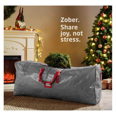 China Reusable Bag Promotion Cheap Price PP Woven Reusable Custom Printed Tote Ecology Foldable Shopping Christmas Tree Storage Bag for sale