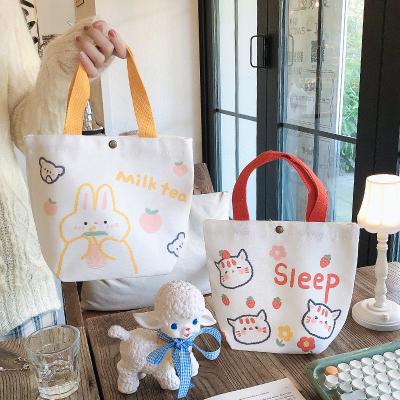 China Custom Handled Printing Girl's Custom Logo Shopping Cute Bag Crossbody Logo Tote Bag Logo Reusable Bag Eco Cotton Packaging for sale