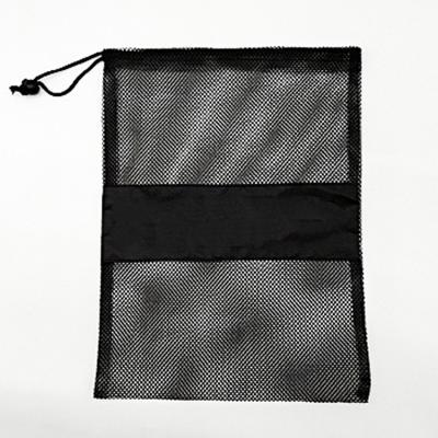 China Drawsting Black Mesh Drawstring Bag Drawstring Bag Nylon Washable High Quality Small Bag With String for sale