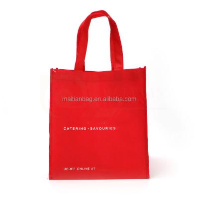 China Handled Personalized Custom Logo Blank Printing Non Woven Fabric Tote Shopping Bags for sale