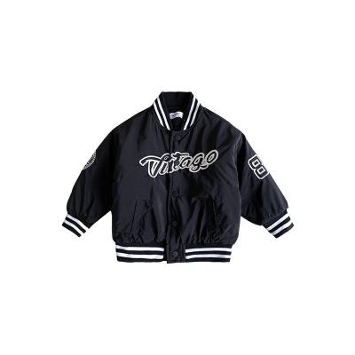 China Wholesale Custom Children's Satin Anti Shrink Embroidered Baseball Jackets Boys Thickened Baseball Uniform for sale