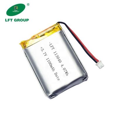 China Electronic Product Battery Mold Free 3.7v-4.07wh 1100mah Li-ion Rechargeable Battery For Drone 20C 113040 for sale