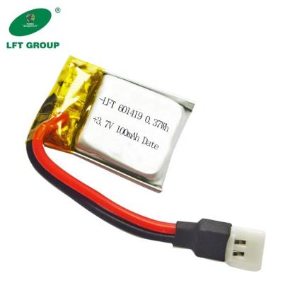 China 601419 high rate rc helicopter battery 3.7v lipo toys for airplanes 15c 95mah/100mah for RC toys for sale