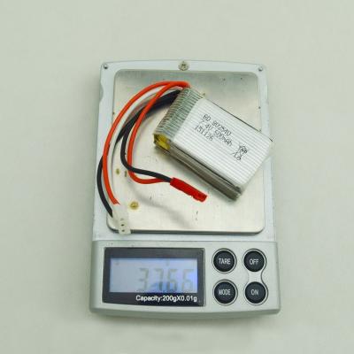 China 2SIP lipo battery 7.4v 802540 rechargeable Li-ion battery pack 600mah 17*25*42mm (T*W*L) for sale