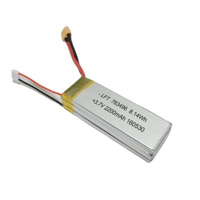 China toys factory supply high discharge rate lipo battery 783496 803496 3s 2200mah 11.1v lipo battery for sale