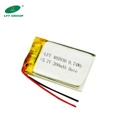 China Home appliances 200mah Li-ion 3 .7v 200mah Li-ion 3 .7v 200mah lithium titanate rechargeable battery for MP3mp4 for sale