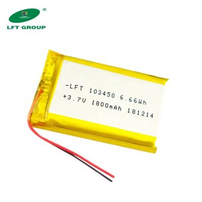 China Household Appliances Li-ion Battery 103450 3.7v 1800mah Soft Rechargeable Li-ion Battery Pack For POS Machine for sale