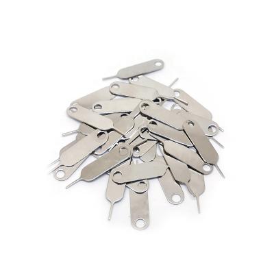 China Carbon Steel Mobile SIM Card Eject Pin Key Sim Card Remove Tool OEM Type And Logo for sale