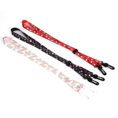 China High Quality Adjustable Adjustable Face Masking Lanyard For Kids Polyester Material Cartoon for sale