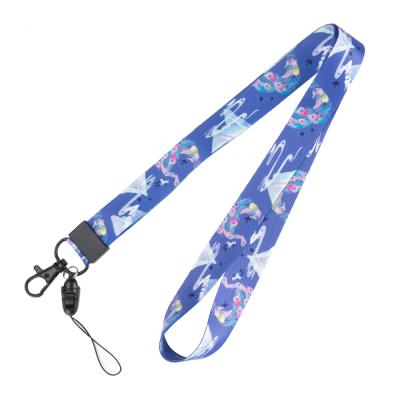 China Universal Eco-Friendly Sublimation Printing Polyester Phone Lanyard With Custom Logo for sale