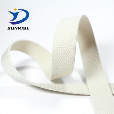 China High Tenacity 1 Inch Wide Heavy Duty Polyester Cotton Webbing For Backpack for sale