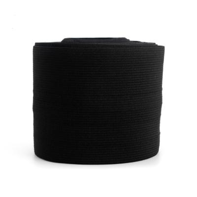 China High Tenacity 10cm 15cm Black White Super Wide 20cm Knitted Elastic Band For Corset for sale