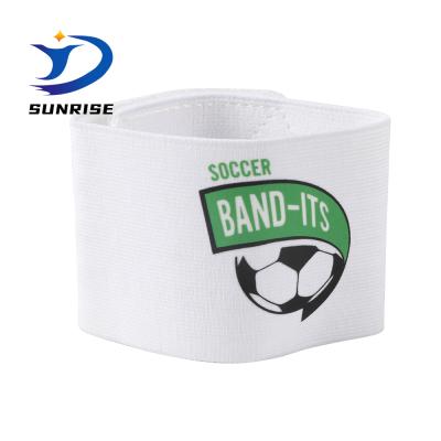 China Logo Printed Custom Adjustable Captain Armband For Soccer Football Sports for sale