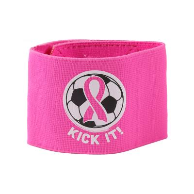 China Adjustable Premium Soft Elastic Custom Soccer Captain Armband For Sports for sale