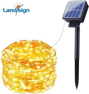 China XLTD-P5041 Solar String Lights Outdoor Solar Copper Wire String Lights 100 LED With 8 