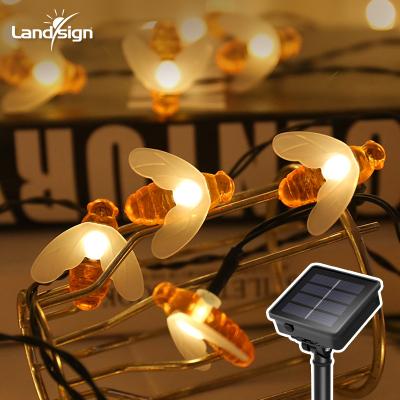 China Outdoor LED Tree Light String Lights 50 LED Bee Fairy Lights 8