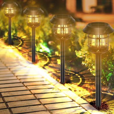 China 2022 New Vintage Waterproof Solar Garden LED Pathway Lights With Edison Bulb High Brightness Solar Garden Lights For Outdoor for sale