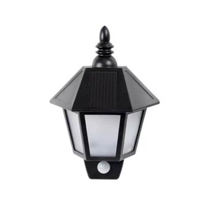 China Outdoor Yard PIR Motion Sensor Garden Solar LED Wall Lamps Porch Lights for sale