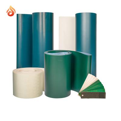 China Baffle Conveyor Belt Heat Resistant Special Green Customized PVC IOS Parts Sales Video Color Support Factory Feature Industrial Technical Fabric for sale