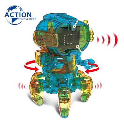 China Stem Education 2022 Solar Educational Toys APP Bluetooth Science Programming Intelligence DIY Assemble Robot Gift Toy for sale