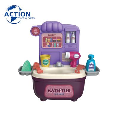 China 2022 New PP Kids Toys Water Dishwasher Pretend Play Set Kitchen Wash Sink for sale