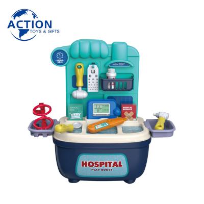 China PP Factory Price Pretend Doctor Nurse Kit Doctor Toy Table Toy Children Simulation Medical Operating Game Set for sale