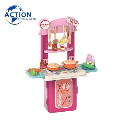 China PP Sales Children's Toy Pretend Cooking Game Children's Play Set Educational Kitchen Toy Sets NewStore for sale