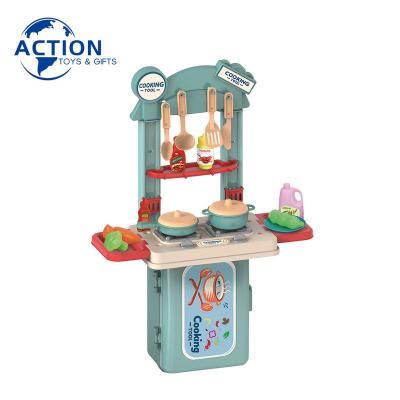 China 2022 Newest PP Kids Toys Kitchen Set Kitchen Toys Grills Cooking Set For Kids Educational Toy for sale