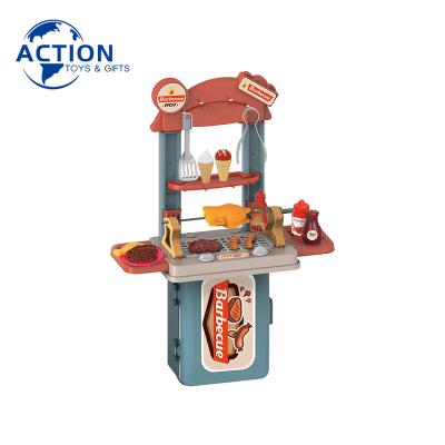 China Cute Funny PP Kitchen Kids Cooking Game Kids Barbecue Set Toy BBQ Set Kids Toys for sale