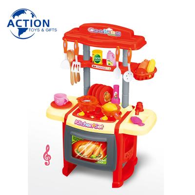 China PP NewStore Sales Cooking Game Pretend Toy Kids Play Plastic Modern Funny Toy With Light And Sound for sale