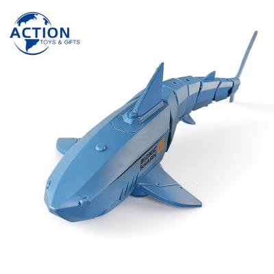 China RC Hobby Novelty Toy 2.4G Simulation Fish Boat Toy Kids Electric RC Remote Control Shark For Swimming Pool Best Gift for sale