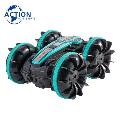 China RC Hobby Factory Stunt Car 4 Wheel Direct Drive Amphibious RC Toys 360 Degree Rotation Thruster Wheels Soecial Vehicle Off Road R Toys for sale