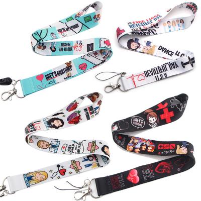 China Promotional Custom Printed Key Chain Lanyard With Logo Promotional Gift Neck Polyester for sale