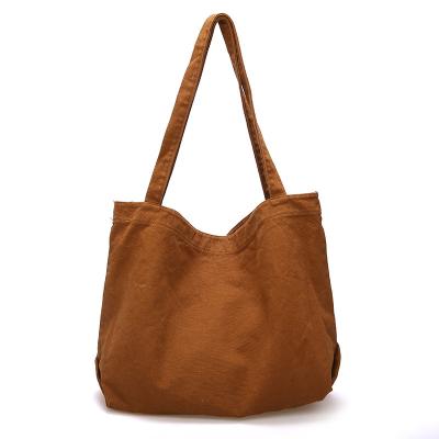 China 100% Eco-Friendly Customized Organic Cotton Bag Gift Canvas Tote Shop Hand Bag Brown Shopping Bags for sale