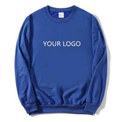 China Custom Wholesale Plain Men's White Pullover Anti-wrinkle Sweatshirt Unisex Cotton Crewneck Logo Printed Hoodies for sale