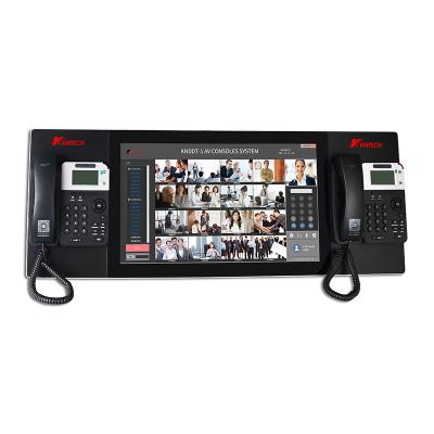 China KNTECH Control Room Operator Console Center With Dual Handle Sender Phone Tunnel Pipeline Dispatch Center Emergency Circuit for sale