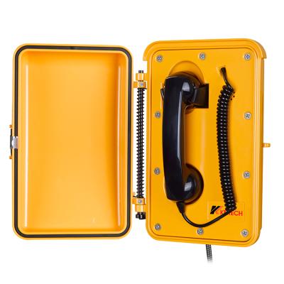 China Heavy Duty Aluminum Quiet Industrial Waterproof Hotline Telephone SOS Emergency Telephone For Tunnel, Mining, Railway for sale