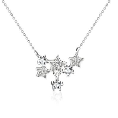 China Wholesale s925 FASHIONABLE sterling silver romantic necklace female temperament star clavicle chain for sale