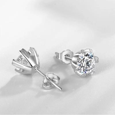 China Factory Wholesale High Quality Women's Jewelry Moissanite Diamond Earings Earring Environmental Friendly for sale