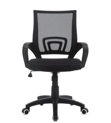 China Ergonomic High Quality Mid Back Rotation High Elastic Padded Mesh Office Chair Small Back Modern Executive Swivel Net Office Seat Calculation for sale