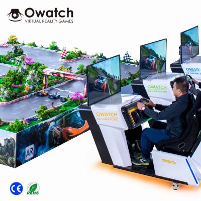 China New Technology Enhanced Theme Park Reality Game Machine AR Car Racing Simulator for sale